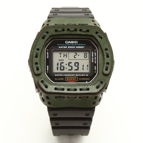 カスタムレザーケース for DW-5600【GREEN】