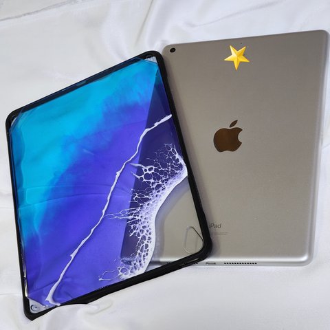 iPadケース 第5世代 10.9インチ カバー 海 オーシャン OCEAN 波 アート レジン タブレットケース