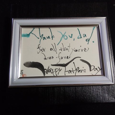 [Thank you,dad]  葉書作品