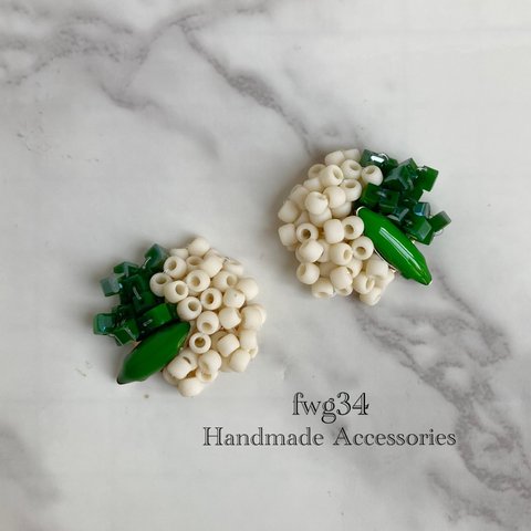 Beads ASOBI green   イヤリング/ピアス