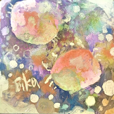 油絵「opal」(額付き)送料込み