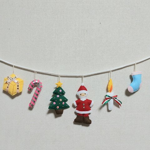 🎄クリスマスガーランド🎅🎄🕯🎁🧦6点