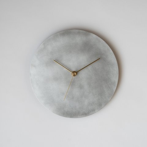  【受注製作】壁掛け時計−タイプ2/アルミニウム　minimal wall clock <DISK-type2> / aluminum