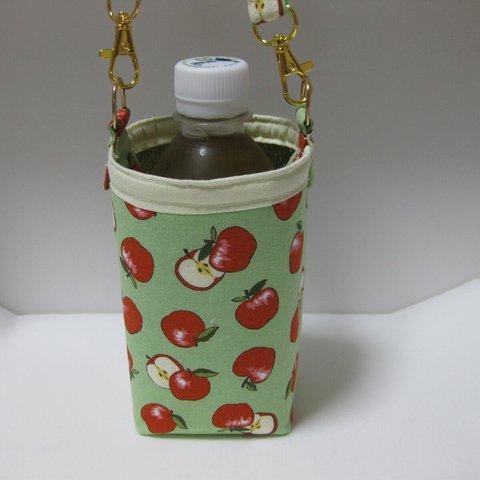 保冷・保温ペットボトルホルダー　リンゴ柄　280ml、300ml用　