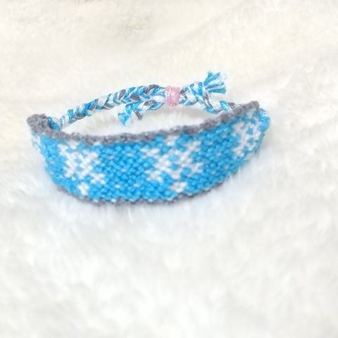 即購入OK❄雪の結晶❄ミサンガブレスレット