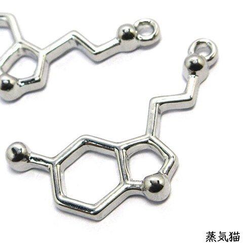 化学式Eチャーム シルバー 5個【理系 分子構造パーツ】
