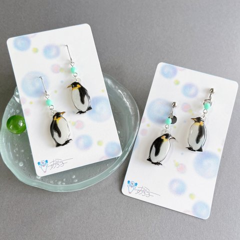 コウテイペンギン　ピアス（イヤリング）