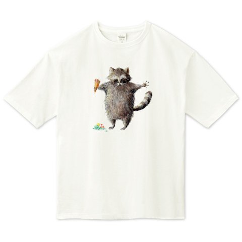 ◎3種類◎ アライグマのビッグシルエットTシャツ