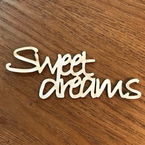  [Sweet dreams]タイトルチップボード小（3個入り）