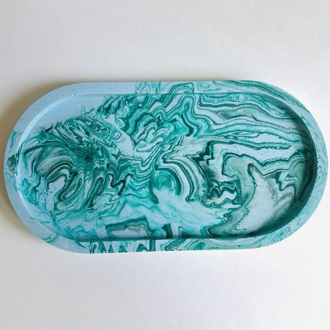 marble oval tray 