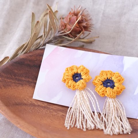 アネモネピアス🌼イヤリング