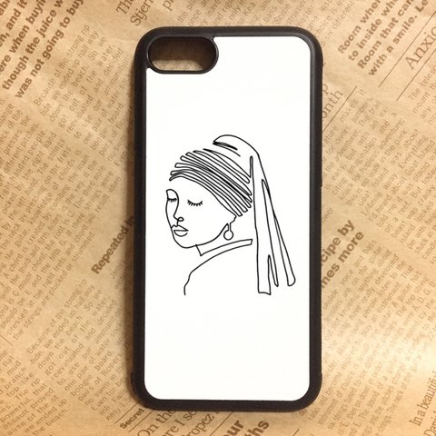 フェルメール イラスト iPhone ケース