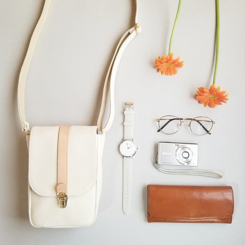 long pochette/KURASHIki〈white〉