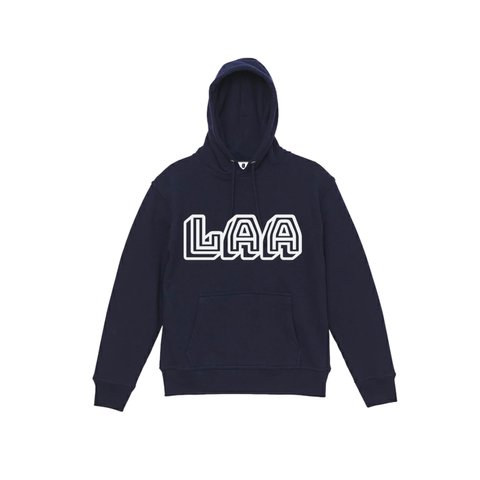 lobo hoodie "LAA"  ユニセックス【ネイビー】