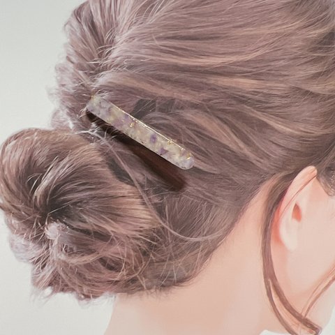 ドライフラワーヘアクリップ　NO.35