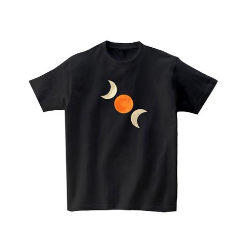 宇宙Tシャツ-月食２（ブラック）