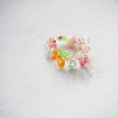 beads earcuff(tropical)