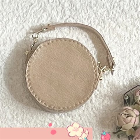 【訳あり】1/6ドール Spring round bag ベージュ