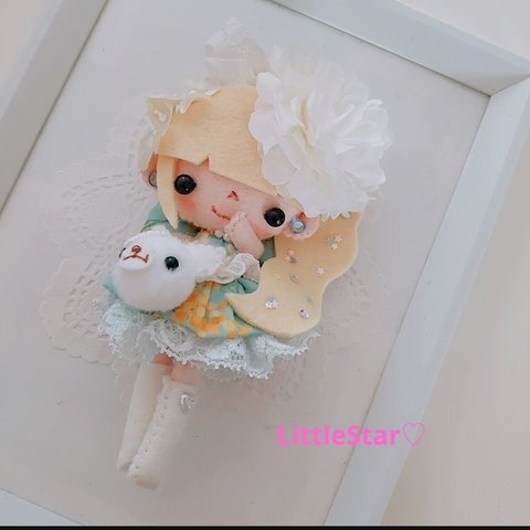 ポシェットDoll🎀ドールチャーム♡ドール♡フェルト♡