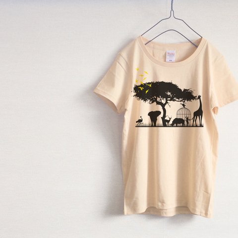 動物のための動物園　Tシャツ（ナチュラル）