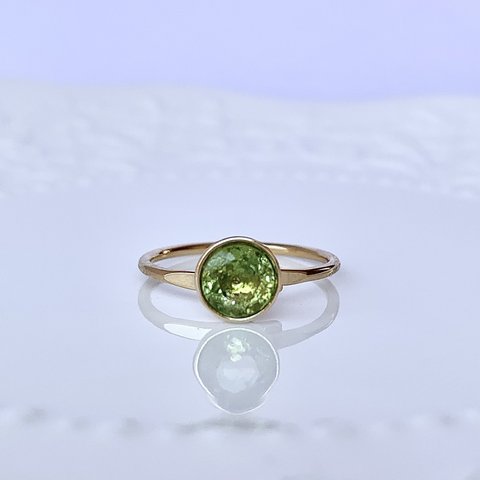Minette☆  ペリドット 指輪　RING026    ❤︎ 天然石 ❤︎  サイズフリー