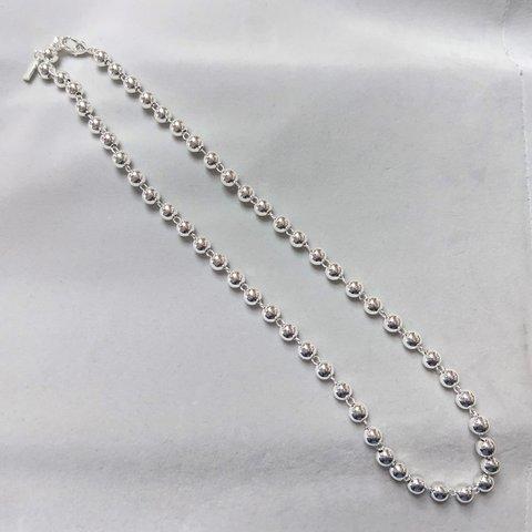 ボールチェーンネックレス　シルバーカラー　6mm　　※現品限り！