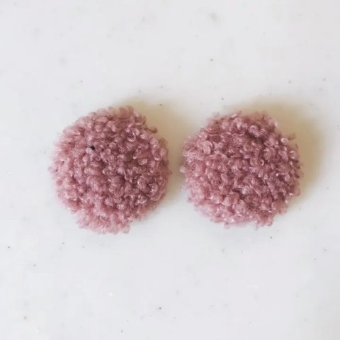 Dusty Pink Knitting Wool 32mm Cabochons