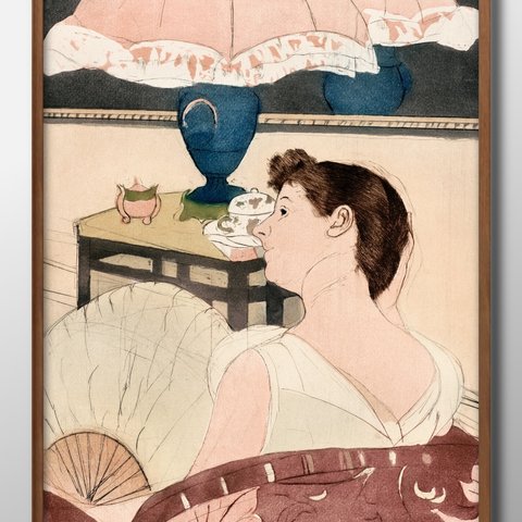 8321■ポスター　絵画　インテリア　A3サイズ　『メアリー・カサット』イラスト　アート　北欧