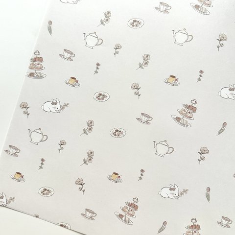 A3 wrapping paper "tea party"