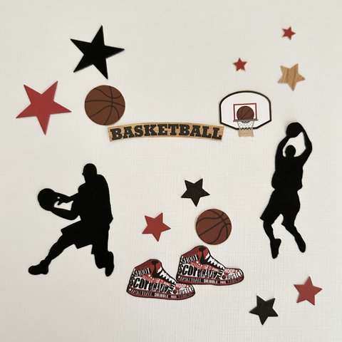 アルバムデコレーション素材　BASKETBALL  A