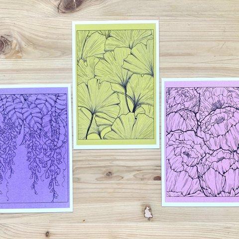 Flower Postcard Set  花はがきセット