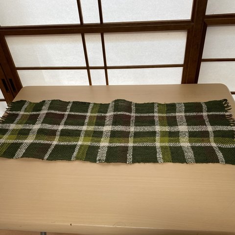 手織り　テーブルセンター　 送料無料