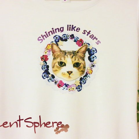 にゃんこらーじゅＴシャツ～Shining like stars～