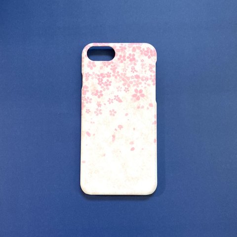 iPhone6/6s/7/8/SE2/SE3対応スマホケース「桜満開」側面まで印刷する3Dプリントタイプ ＜現品限りの限定販売＞