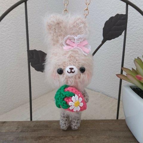 ［sold out］ふわふわ☆うさぎバッグチャーム