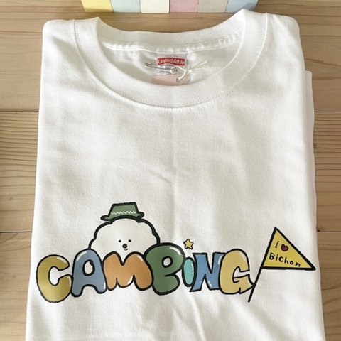 🌸Spring sale🌸camping Tシャツ（Lサイズ）ホワイト