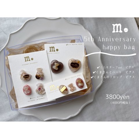 m. 5th Anniversary happy bag !! ピアス