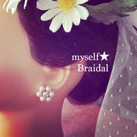 Bridal お花イヤリング