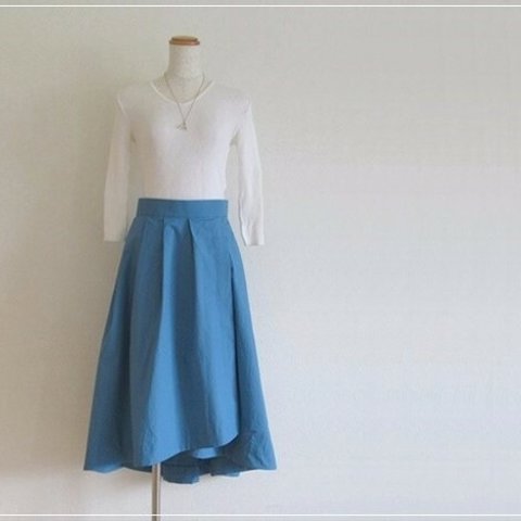 marine blue* フィッシュテールラップスカート