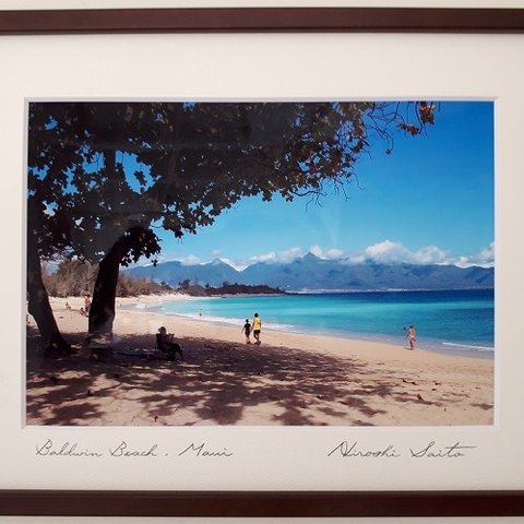 【本格木製額縁入りハワイ写真】BALDWIN BEACH  MAUI