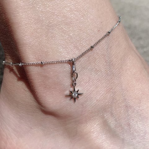 ⭐️再販⭐️✨anklet✨八芒星✨シルバー