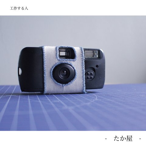 【送料無料】 思い出カメラ  (インスタントカメラ)キャンバス -  水色