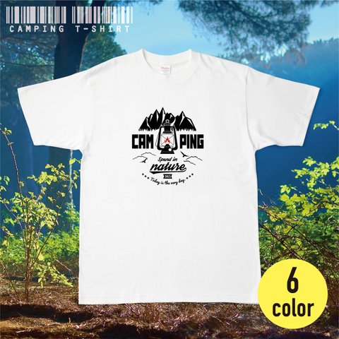 キャンプTシャツ【CAMPING　ランタン】