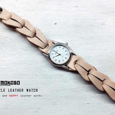 いろの組み合わせを楽しむ POKOPUZZLE LEATHER WATCH【受注生産】