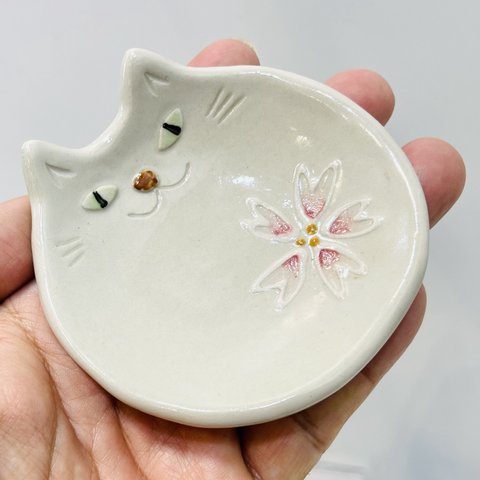 猫の小皿 『sakura』