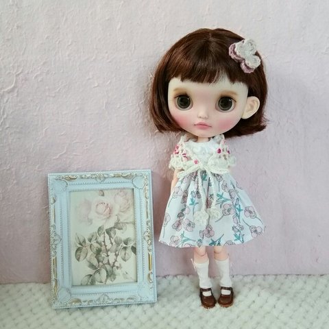 ブライスアウトフィット 🍎065 ワンピースセット(ピンク) ① ＊blythe outfit