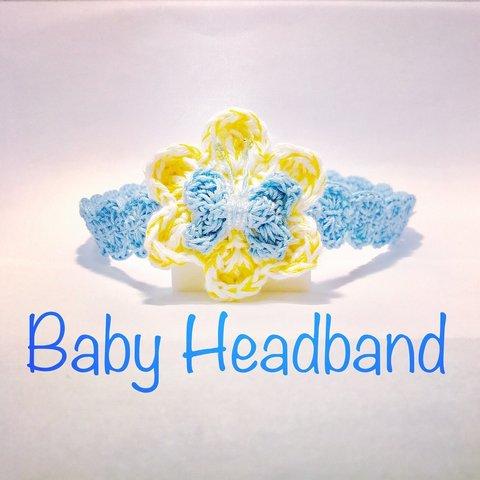 Flower Baby Headband (赤ちゃん用ヘアバンド)