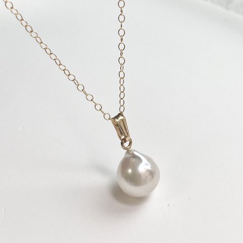 あこや真珠のネックレス　9.0mm/40cm 14kgf ホワイト