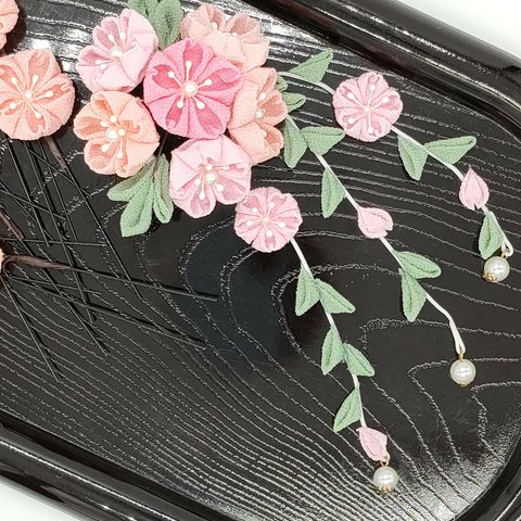 つまみ細工 桜の髪飾りセット