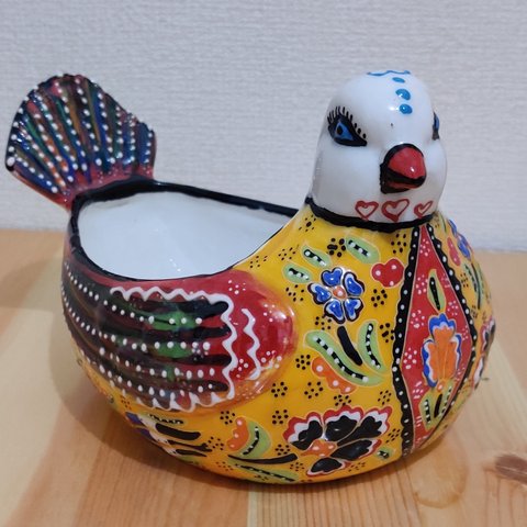 陶器 鳥の入れ物(73)